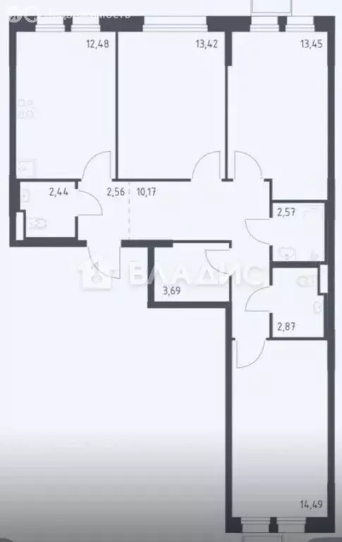 3-комнатная квартира: Химки, микрорайон Клязьма-Старбеево, квартал ... - Фото 1