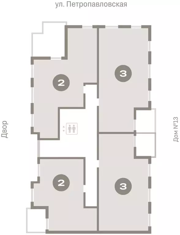 3-комнатная квартира: городской посёлок Новоселье, ЖК Брусника (91.58 ... - Фото 2