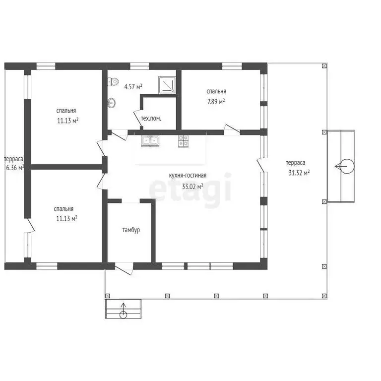 Дом в Калужская область, Боровский муниципальный округ, сельское ... - Фото 2