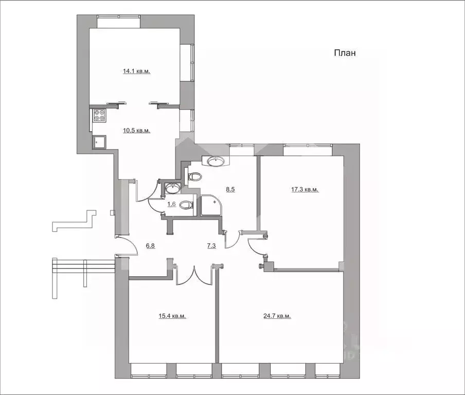 Офис в Москва Тверская ул., 6С3 (106 м) - Фото 2