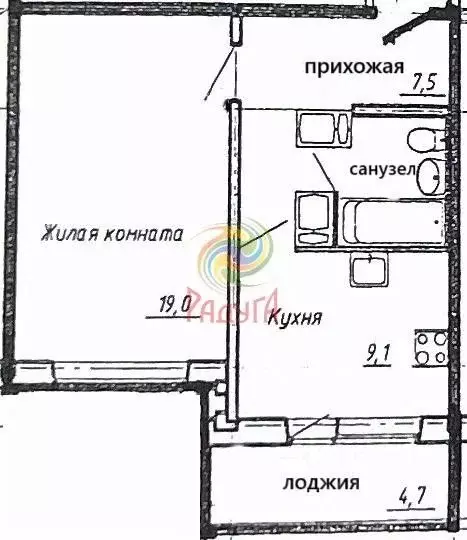 1-к кв. Ивановская область, Иваново Кохомское ш., 3К1 (43.9 м) - Фото 2