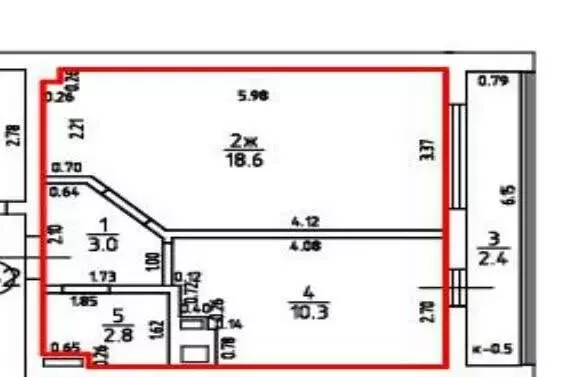 1-комнатная квартира: Калининград, улица Нансена, 13 (34.7 м) - Фото 1