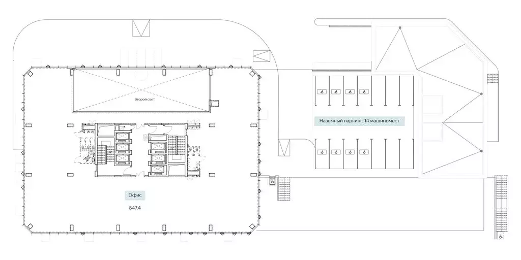 Офис (847 м) - Фото 2