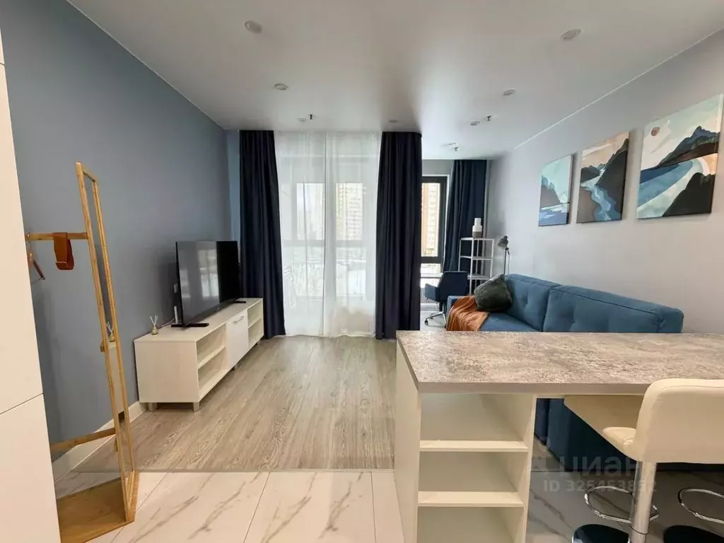 Студия Москва Ходынский бул., 20А (32.1 м) - Фото 2