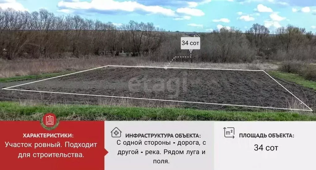 Участок в Белгородская область, Волоконовский район, с. Голофеевка  ... - Фото 1
