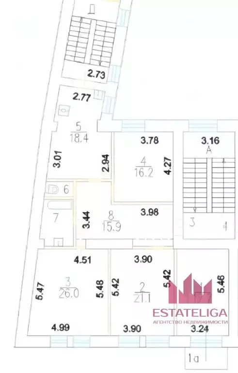 4-к кв. Москва ул. Арбат, 25/36 (123.0 м) - Фото 2