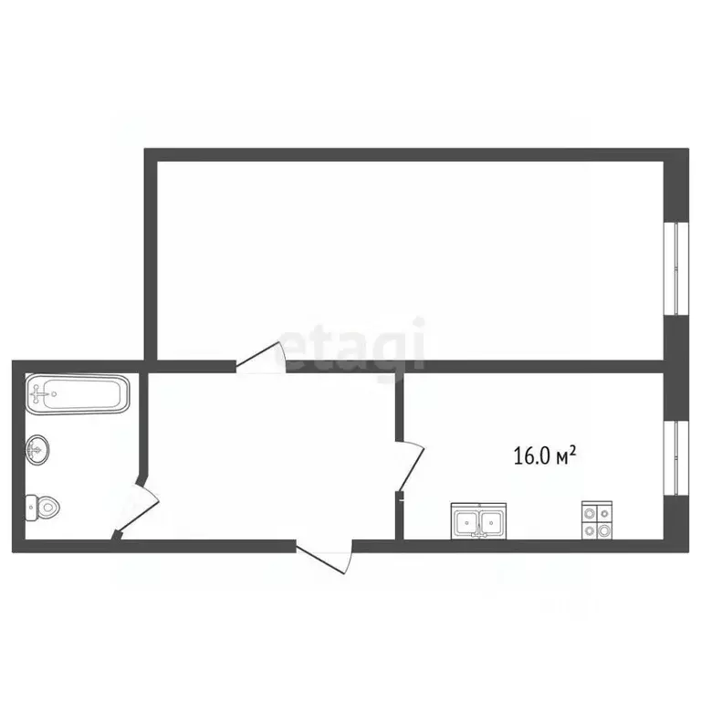 1-к кв. Ставропольский край, Ессентуки ул. Шмидта (45.6 м) - Фото 2