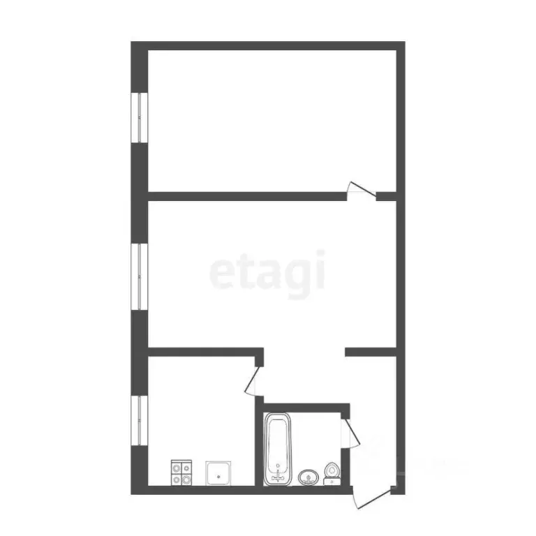 2-к кв. Тюменская область, Тюмень Тульская ул., 3 (43.7 м) - Фото 1