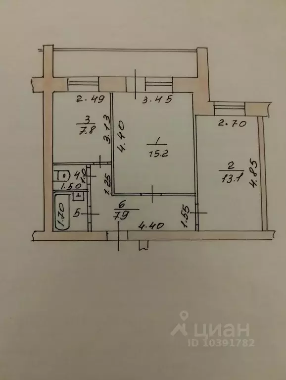 2-к кв. Татарстан, Казань ул. Кулахметова, 17к3 (51.3 м) - Фото 0