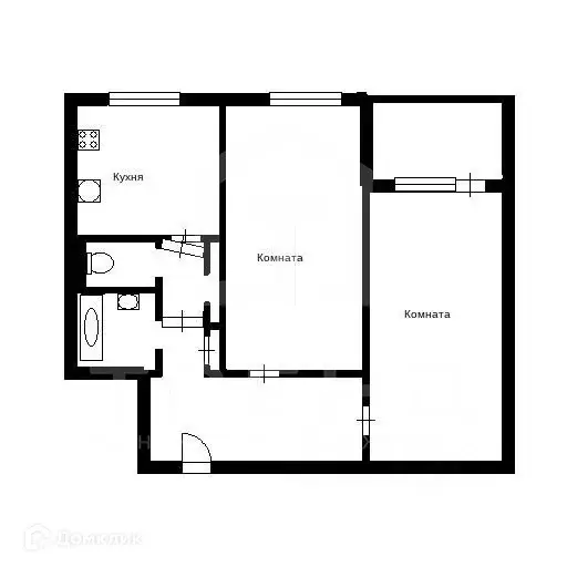 Продаётся 2-к квартира, 43.8 м - Фото 1
