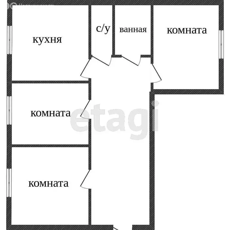 3-комнатная квартира: Нижний Тагил, улица Попова, 18 (60.6 м) - Фото 0