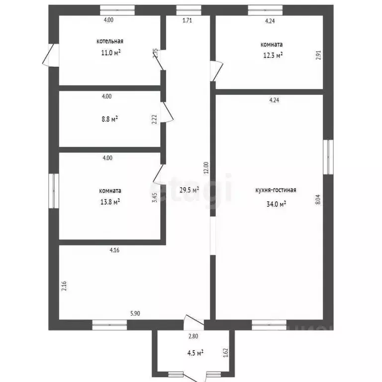 Дом в Тюменская область, Тюмень СОСН Приозерное тер., ул. Ивовая (114 ... - Фото 2
