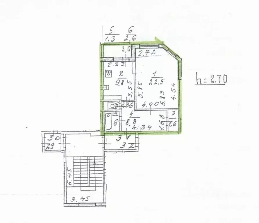 1-к кв. Санкт-Петербург ул. Политрука Пасечника, 6к2 (48.0 м) - Фото 1