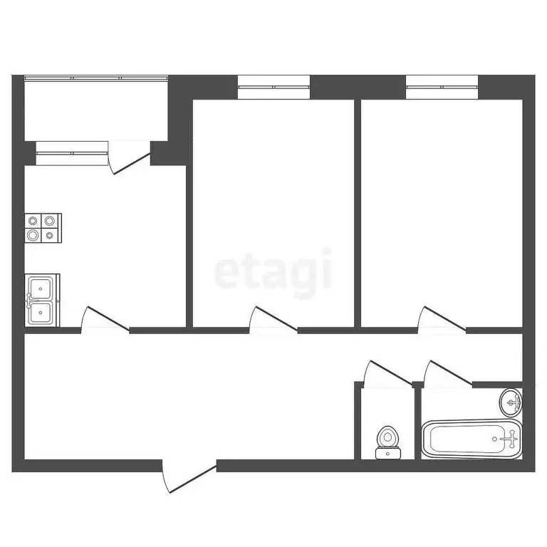 2-комнатная квартира: Железноводск, улица Строителей, 32 (72 м) - Фото 0
