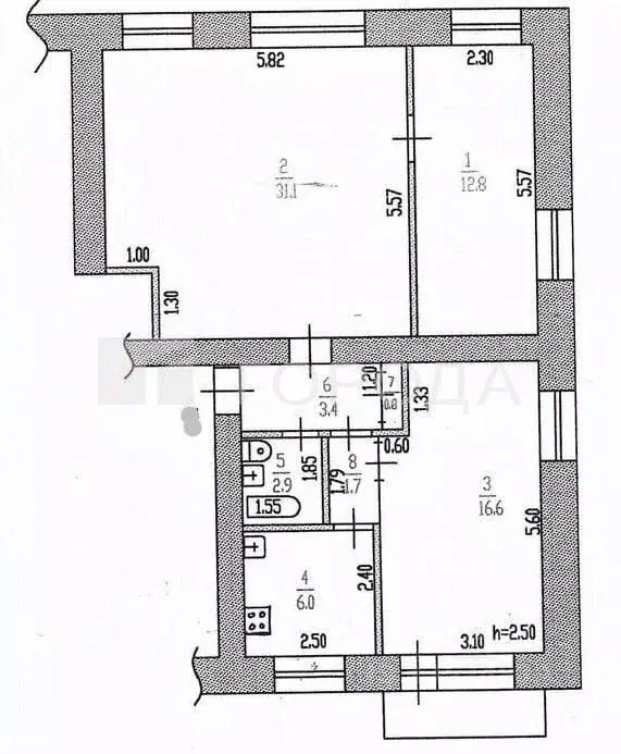 3-к кв. Алтайский край, Барнаул городской округ, пос. Научный Городок ... - Фото 2