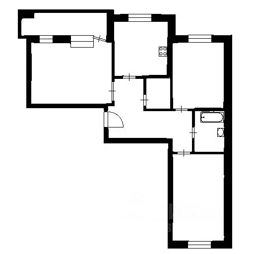 3-к кв. Татарстан, Казань ул. Генерала Ерина, 3 (86.4 м) - Фото 1