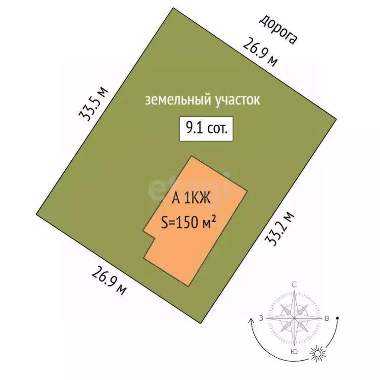 Дом в Тюменская область, Тюмень Войновка мкр, пер. Авангардный (150 м) - Фото 1