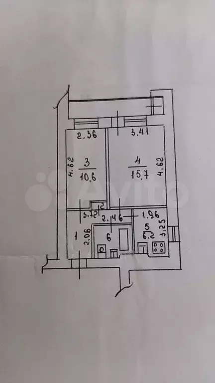 2-к. квартира, 44 м, 2/16 эт. - Фото 0