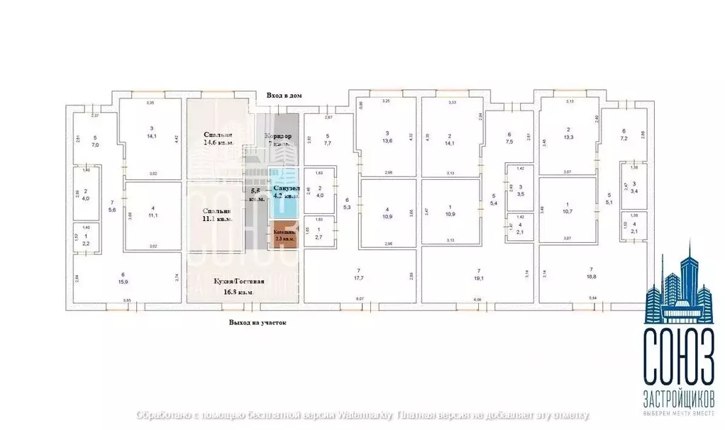 Таунхаус в Оренбургская область, Оренбургский район, с. Нежинка ул. ... - Фото 2