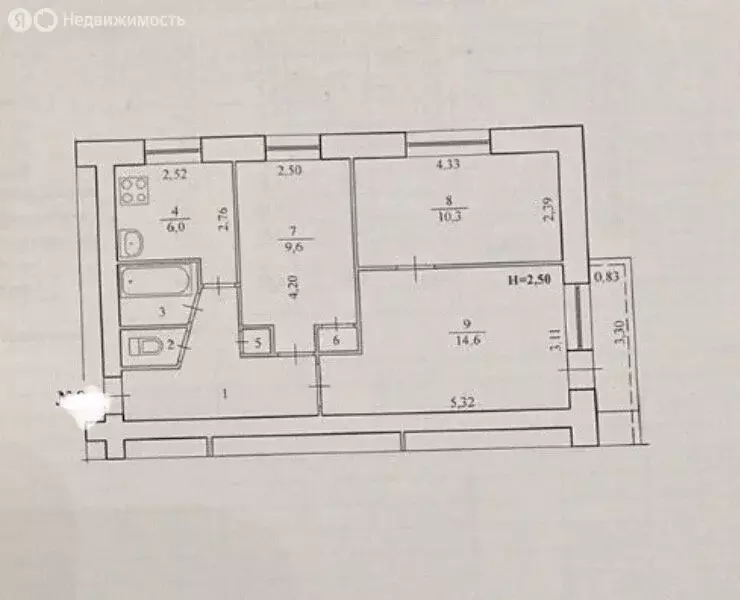 3-комнатная квартира: Волгоград, улица Генерала Штеменко, 11 (50.6 м) - Фото 1