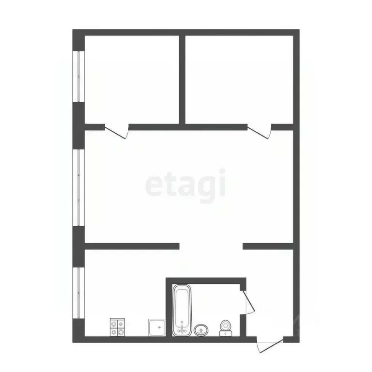 2-к кв. Мордовия, Саранск Заводская ул., 3 (39.0 м) - Фото 2