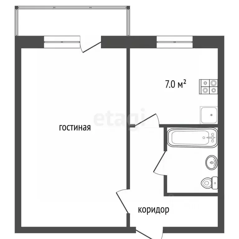 1-к кв. Московская область, Раменский муниципальный округ, пос. ... - Фото 2