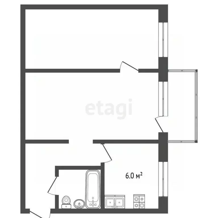 2-к кв. Ярославская область, Ярославль ул. 50 лет ВЛКСМ, 3 (44.7 м) - Фото 1
