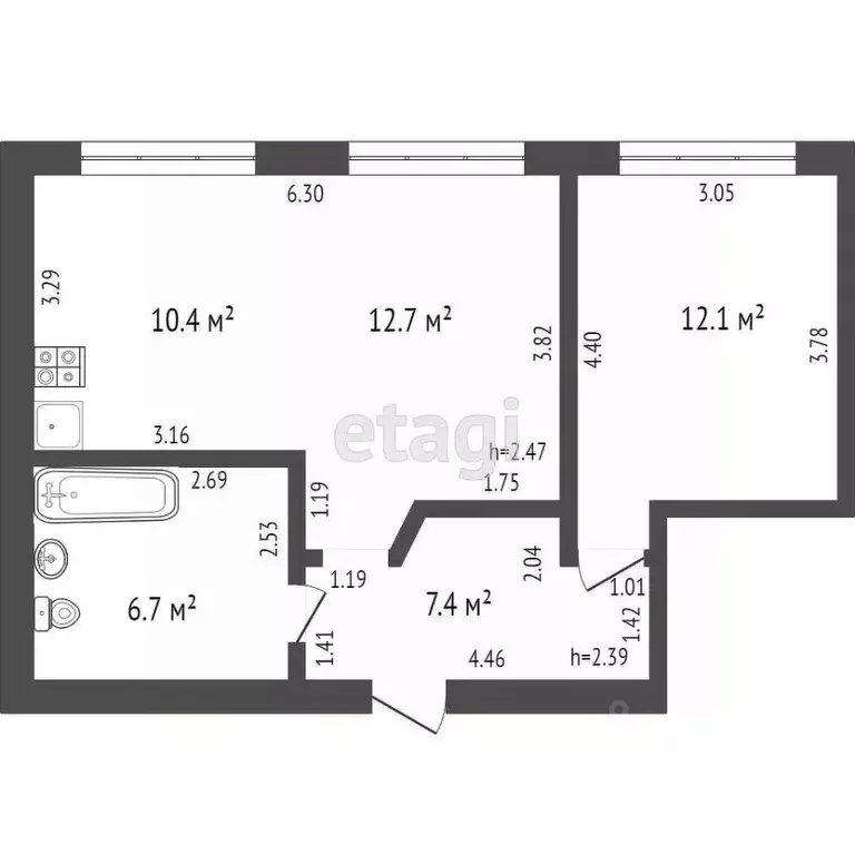 Комната Удмуртия, Ижевск ул. Оружейника Драгунова, 64 (19.0 м) - Фото 1