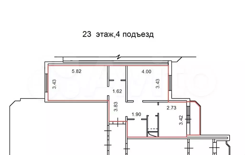 2-к. квартира, 65 м, 23/25 эт. - Фото 0