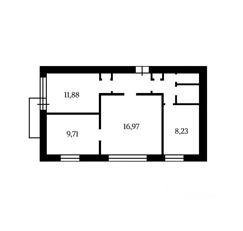 3-к кв. Санкт-Петербург ул. Софьи Ковалевской, 11К7 (57.0 м) - Фото 2