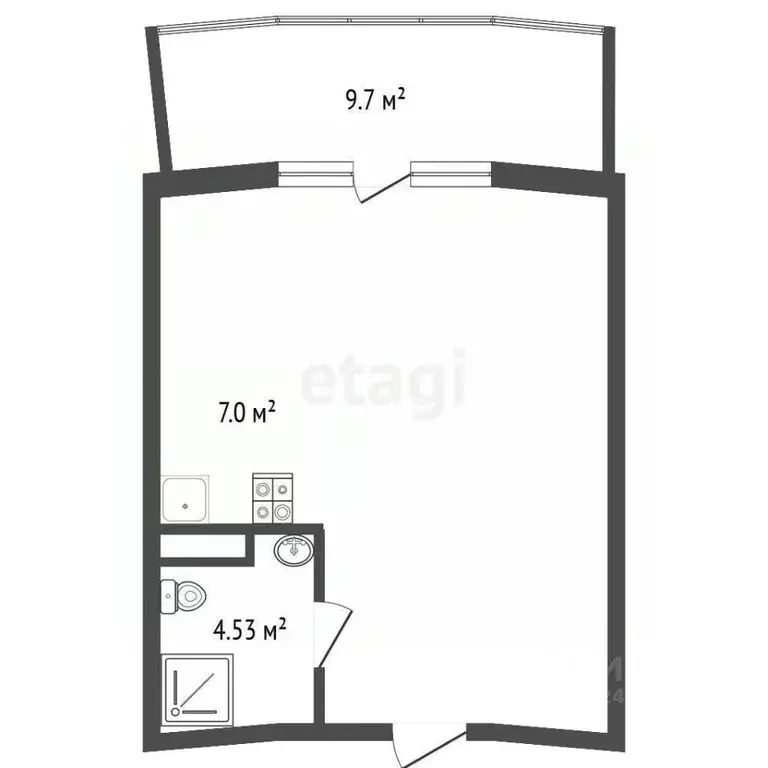 1-к кв. Краснодарский край, Анапа Пионерский просп., 272А (43.4 м) - Фото 0