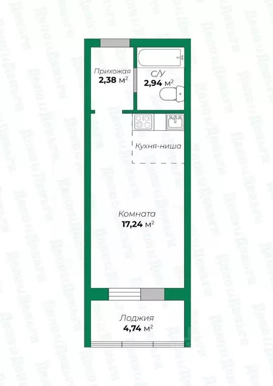 Студия Кировская область, Киров Московская ул., 207 (23.1 м) - Фото 0