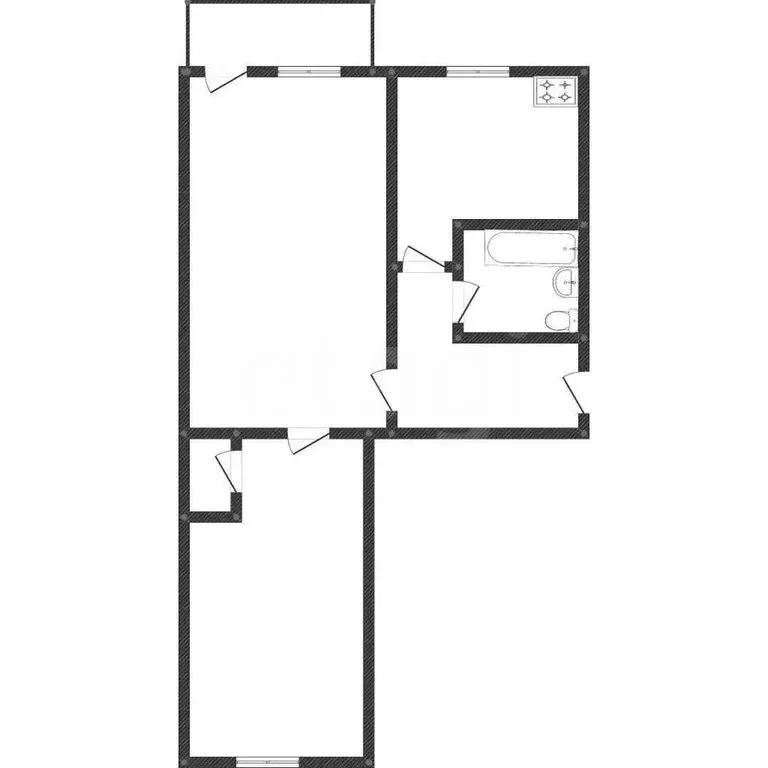 2-комнатная квартира: Нижний Тагил, улица Пархоменко, 111 (41.6 м) - Фото 1
