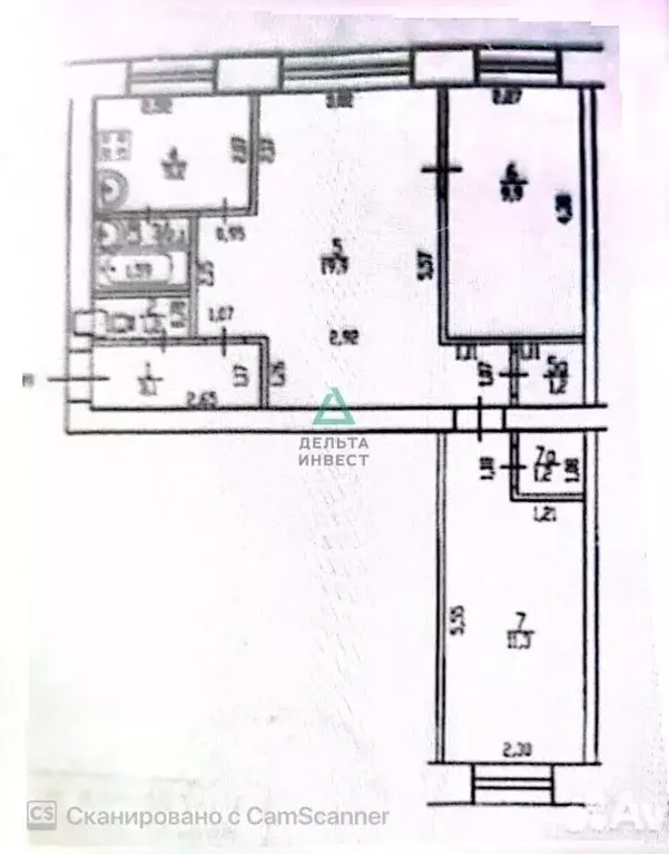 3-к кв. Башкортостан, Уфа Интернациональная ул., 131 (55.1 м) - Фото 2