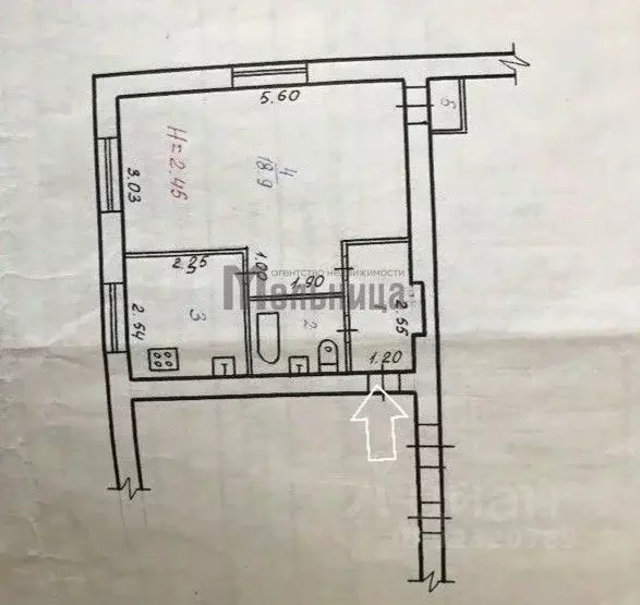 1-к кв. Волгоградская область, Волгоград просп. Металлургов, 19 (32.5 ... - Фото 2