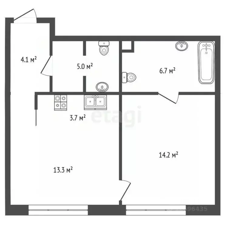 2-к кв. Москва Шелепихинская наб., 38к8 (47.7 м) - Фото 2