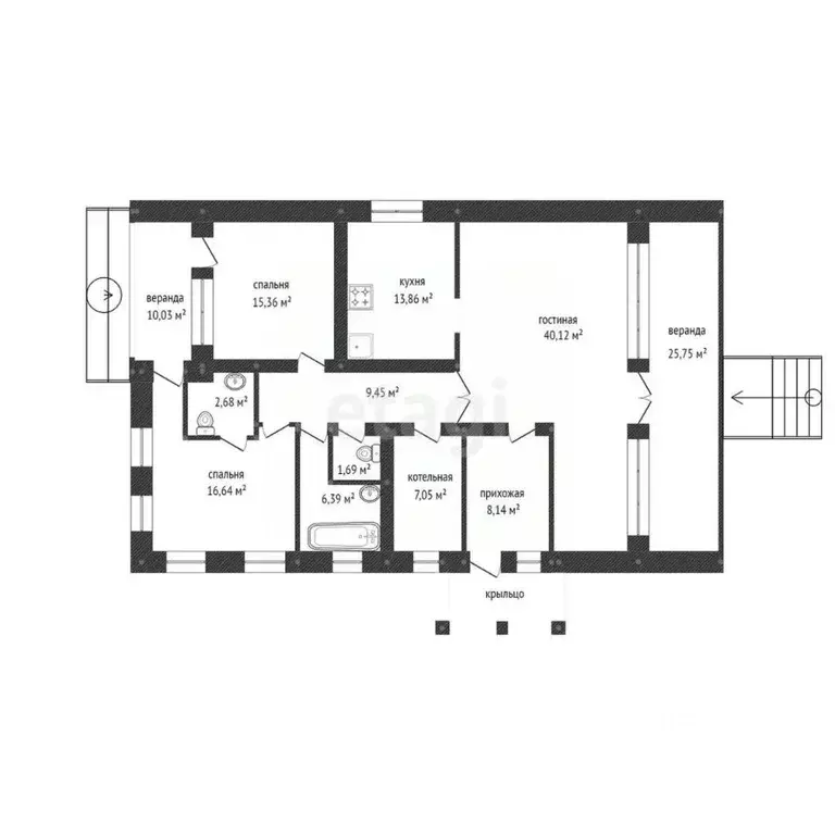 Дом в Башкортостан, Уфимский район, Русско-Юрмашский сельсовет, д. ... - Фото 2