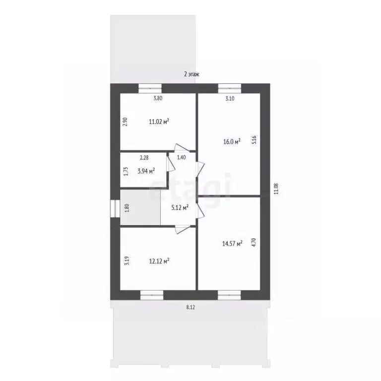Дом в Мордовия, Саранск ул. 2-я Набережная, 56 (140 м) - Фото 2