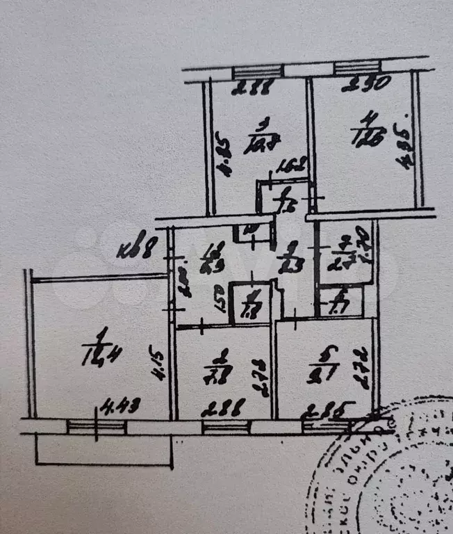 4-к. квартира, 75,5 м, 2/9 эт. - Фото 0