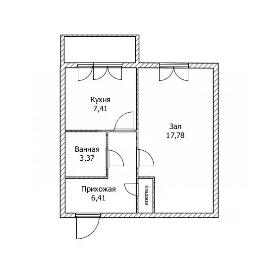 1-к кв. Ульяновская область, Ульяновск ул. Рябикова, 51 (35.67 м) - Фото 2