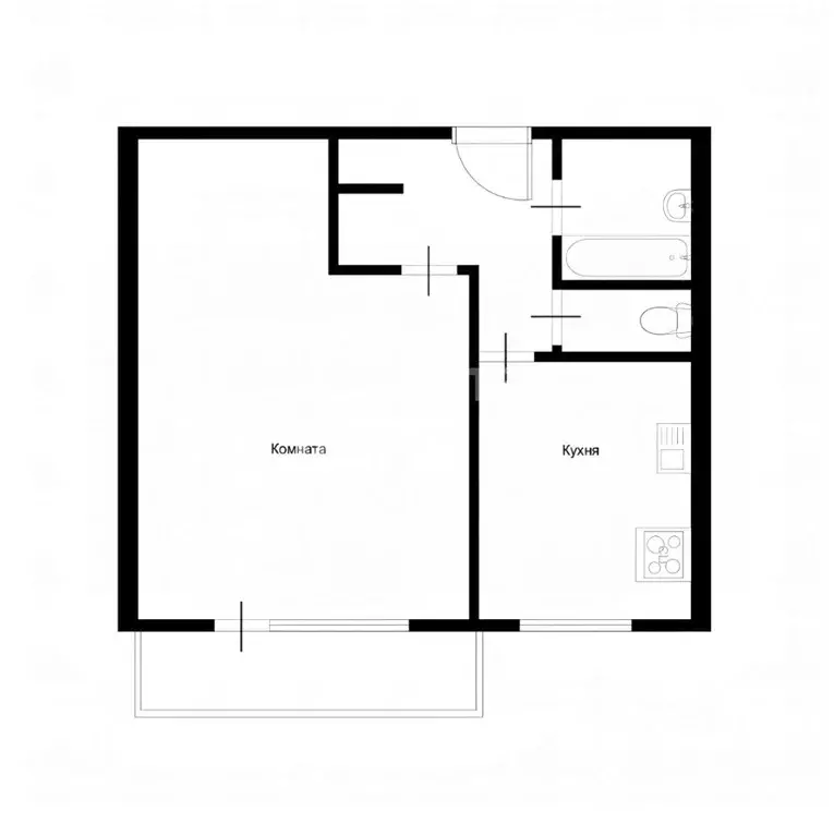 1-к кв. Москва Химкинский бул., 7К1 (39.1 м) - Фото 2