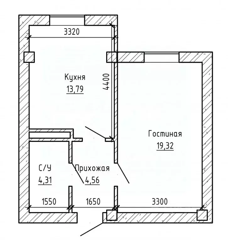 1-к кв. Кабардино-Балкария, Нальчик ул. Чернышевского, 201 (43.0 м) - Фото 2