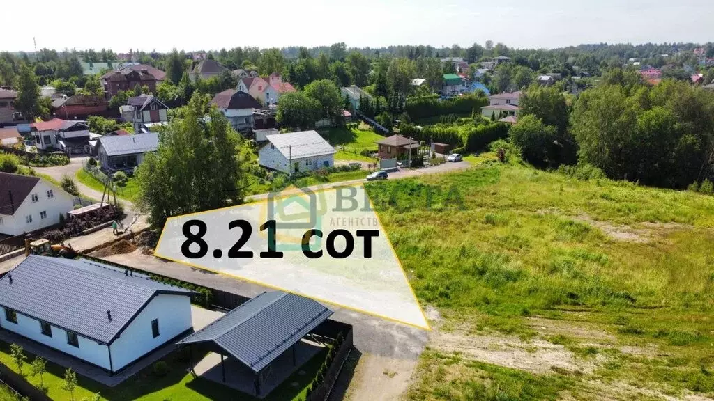 Участок в Порошкино, СНТ Берёзка (8.21 м) - Фото 0