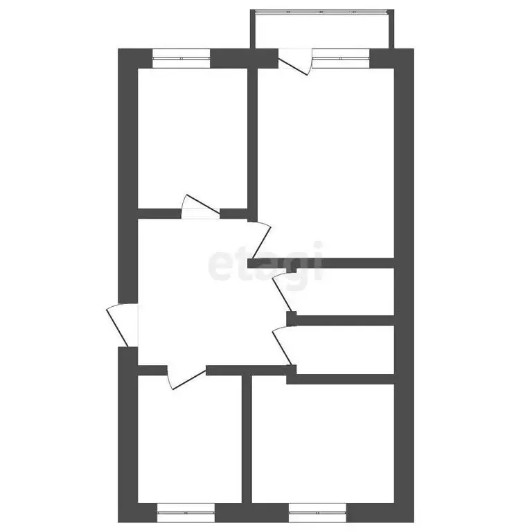 3-комнатная квартира: Ишим, Артиллерийская улица, 28 (60.3 м) - Фото 1