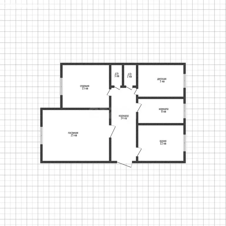 4-комнатная квартира: Махачкала, проспект Имама Шамиля, 1Д (85 м) - Фото 1