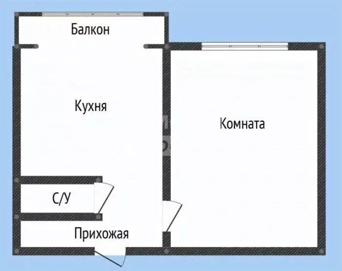 1-к кв. Дагестан, Буйнакск Дружба мкр, 34 (30.3 м) - Фото 1