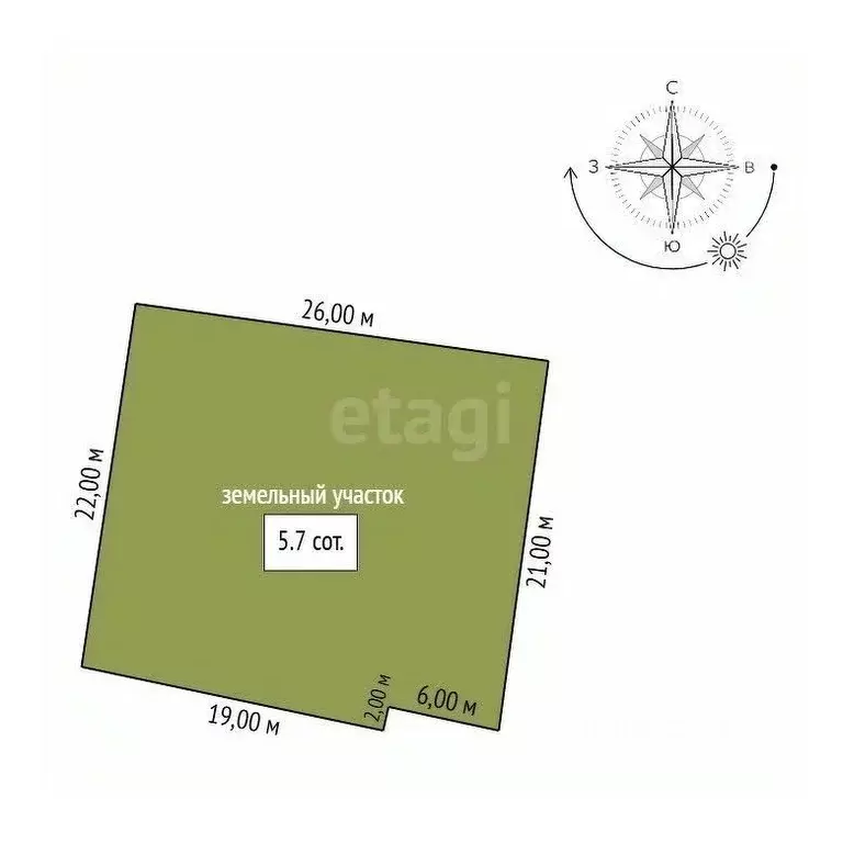 Участок в Амурская область, Благовещенск Театральная ул., 280 (5.7 ... - Фото 2