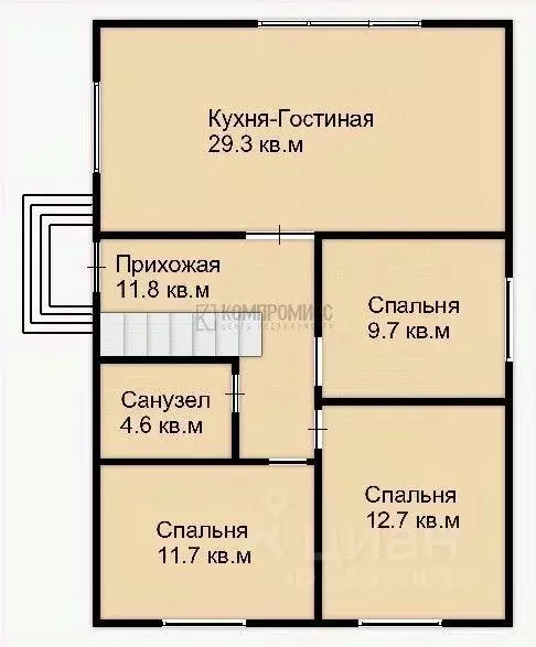 Дом, 79.8 м - Фото 1