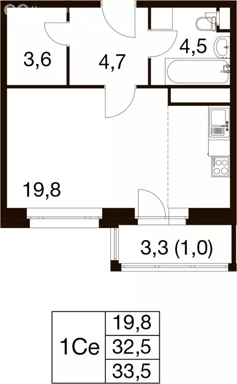 Квартира-студия: Балашиха, микрорайон Гагарина, Проектная улица, 9Ас1 ... - Фото 0