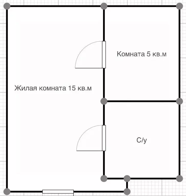 Студия Кабардино-Балкария, Нальчик ул. Солнечная (30.0 м) - Фото 1
